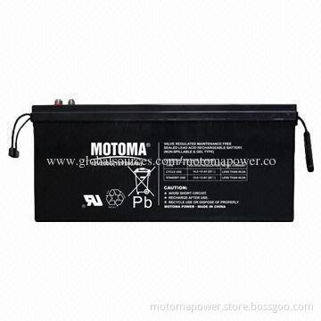 12V 200Ah Storage Battery, Long Shelf Life and Low Self-discharge